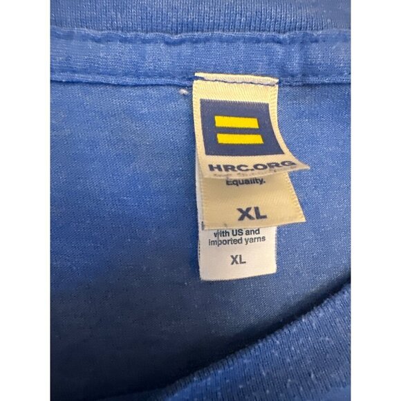 Equality "Mighty Gay" Blue T-Shirt XL - Picture 3 of 4